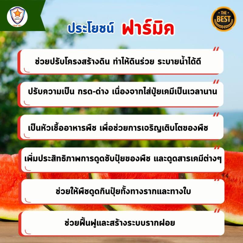 ฮิวมิค แอซิด ฟาร์มิค: สารออกฤทธิ์ที่ปลดปล่อยธาตุอาหารให้กับพืชและปรับปรุงโครงสร้างดิน