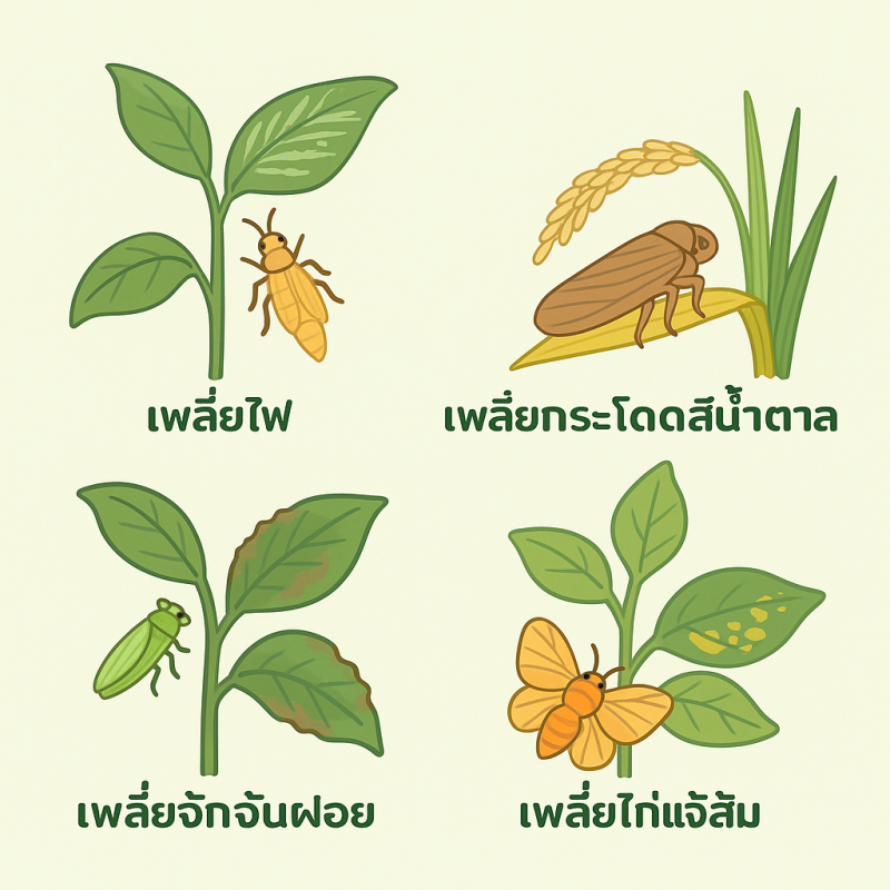 รู้ทันศัตรูพืช! ป้องกันเพลี้ยและแมลงปากดูดอย่างได้ผล 🌿